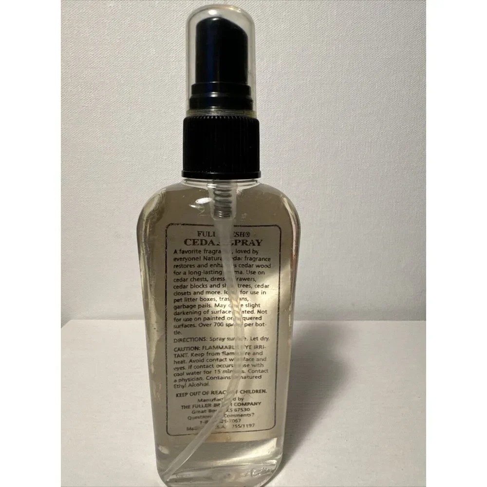 Fuller Brush Company Full Fresh Cedar Spray 3.8 fl. oz. / 112 ml.‎ With Cap NEW